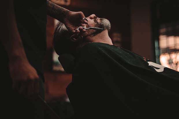Interior de una barbería